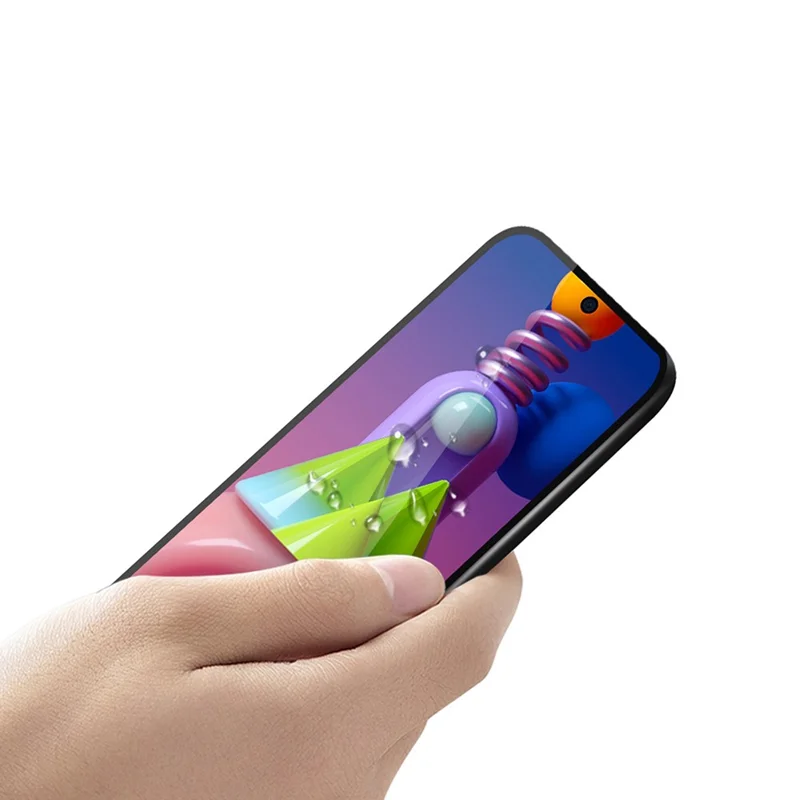 MOFI Full Coverage Tempered Glass Screen Protector [Full Glue] for Samsung Galaxy M51 Anti-burst