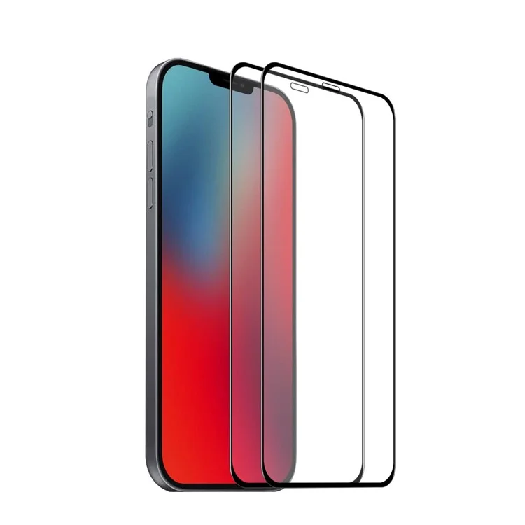 2PCS / Set ENKAY HAT PRINCE 0.26mm 9H 2.5D Cobertura completa de pegamento Protector de pantalla de vidrio templado de cobertura total para iPhone 12 Pro / iPhone 12