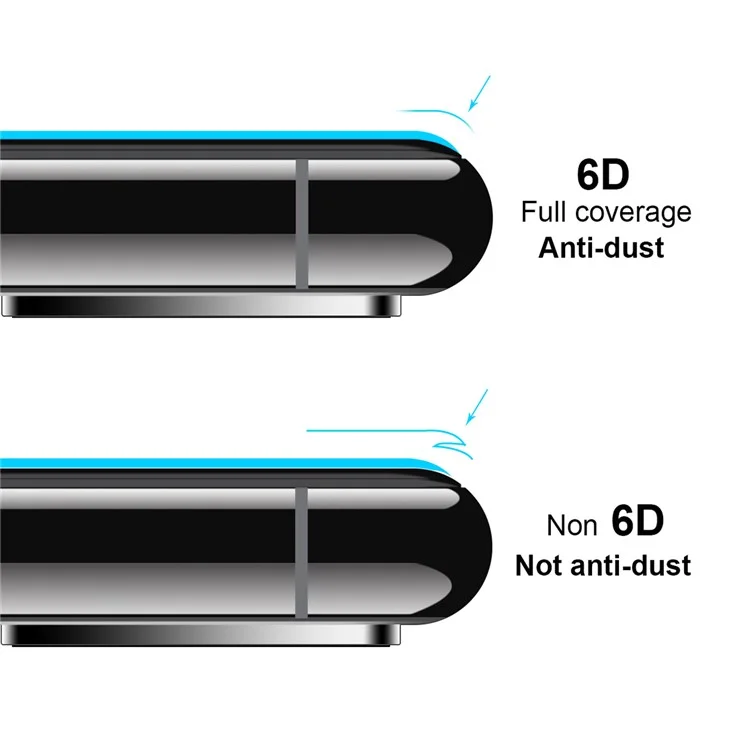 2 Pçs / Set Hat-prince 0.26mm 9h 2.5d Cola Completa Cobertura De Tela Cheia Protetor De Tela De Vidro Temperado Para Iphone 12 Pro / iPhone 12.