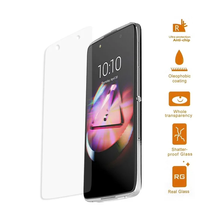 0.3mm Tempered Glass Screen Protector for Alcatel OneTouch Idol 4 5.2-inch (Arc Edge)