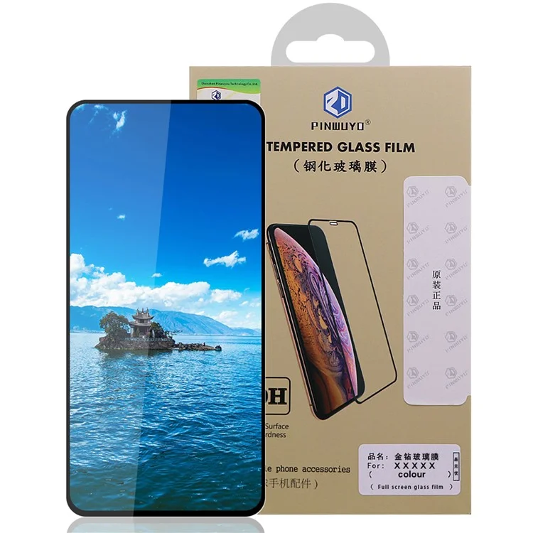 Pinwuyo Couverture Complète Protecteur D'écran En Verre Trempé Anti-explosion (colle Complète) Pour Xiaomi MI 10T 5G / 10T Pro 5g