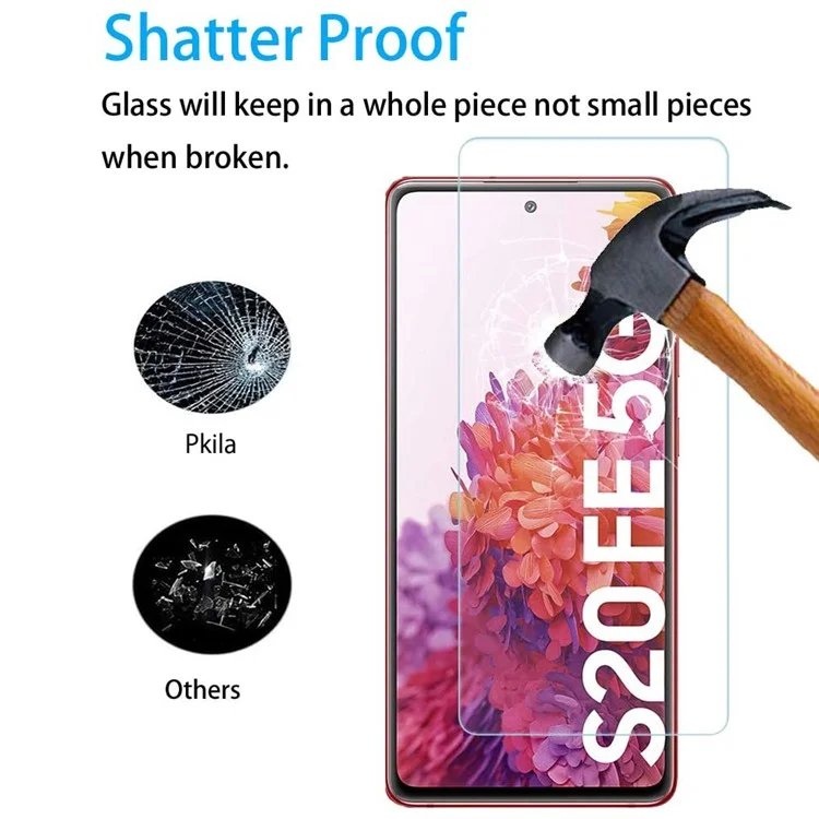 2,5D 9H Изогнутый край закаленного стекла Защитная пленка для экрана для Samsung Galaxy S20 FE/S20 Fan Edition/S20 Lite с пленкой для объектива камеры