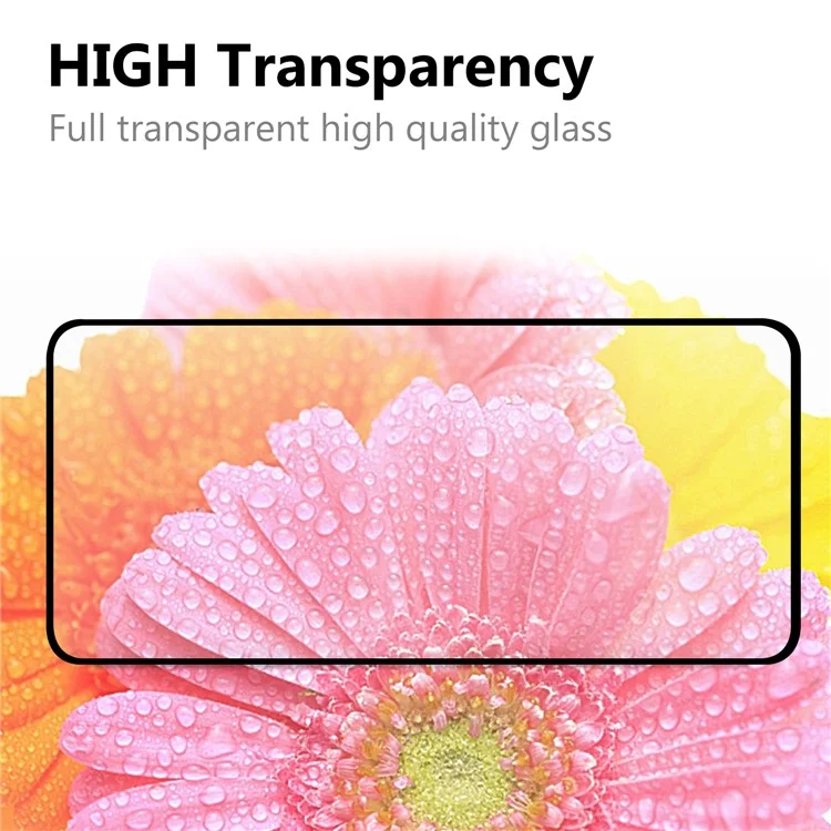 Protecteur d'écran en verre trempé Pleine Colle Taille Réelle pour Xiaomi Poco X3 NFC/Poco X3 - Noir