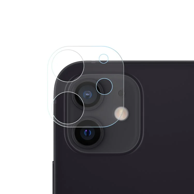 RURIHAI 3D Full Coverage Tempered Glass Camera Lens Protector per iPhone 12 Mini