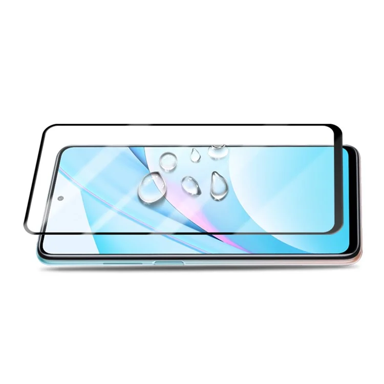 MOCOLO Full Glue Full Cover Silk Printing Tempered Glass Screen Protector for Xiaomi Mi 10T Lite 5G/Redmi Note 9 Pro 5G/Mi 10i 5G - Negro