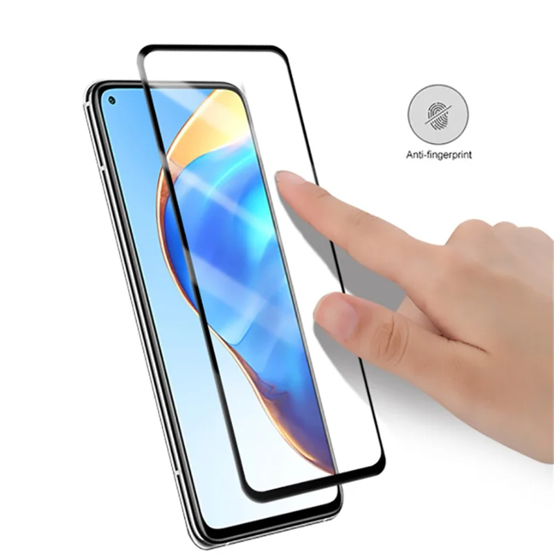 MOCOLO Full Glue Full Cover Silk Printing Tempered Glass Screen Protective Film for Xiaomi Mi 10T 5G/Mi 10T Lite 5G/Mi 10T Pro 5G - Black