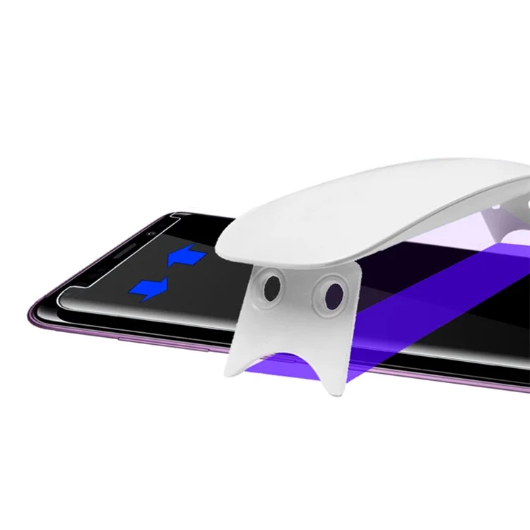 MOCOLO 3D Curved [UV Light Irradiation] Tempered Glass UV Film für Samsung Galaxy S9+ G965 / S8+ G955