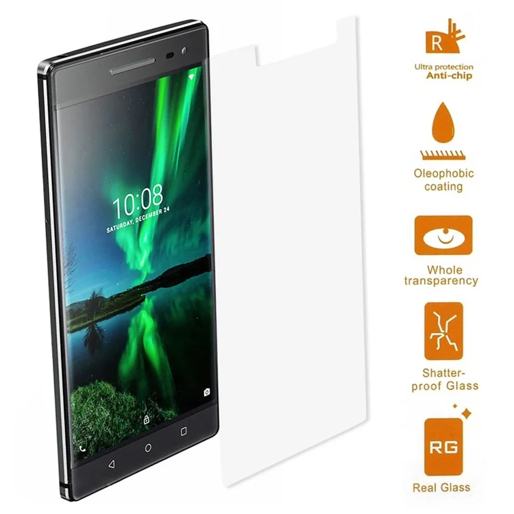 For Lenovo Phab2 Pro Tempered Glass Screen Protector Film 0.3mm (Arc Edge)