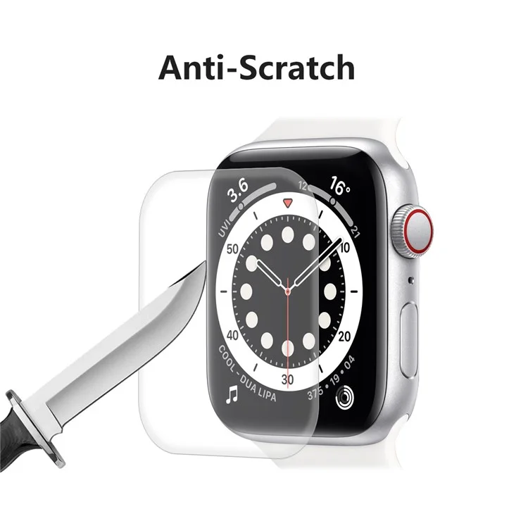 ENKAY HAT PRINCE 3D Volldgröße PET gebogener Hochtemperatur-Schutzfolie für Apple Watch SE (2023) / SE (2022) / SE / 6 / 5 / 4 44mm - Transparent