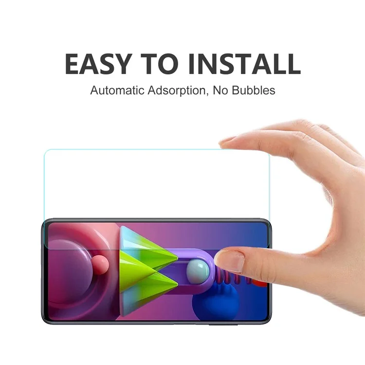 ENKAY HAT PRINCE 9H 0.26mm 2.5D Arc Edge Tempered Glass Screen Shield para Samsung Galaxy M51