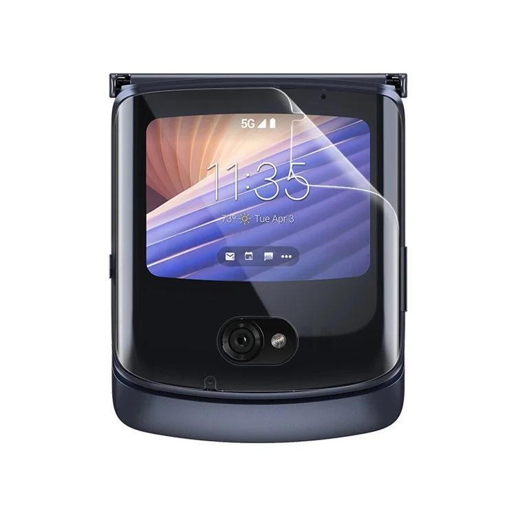 WIGENTO Hydrogel Full Front Screen Folie Schutzfolie (für Motorola Moto G67 / Moto G77
