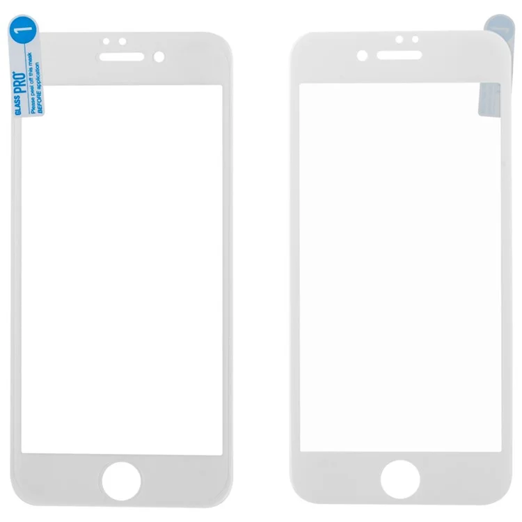 MOMAX for iPhone 7 Plus Glossy Full Size Curved Nanometer Tempered Glass Screen Protector 0.2mm - White