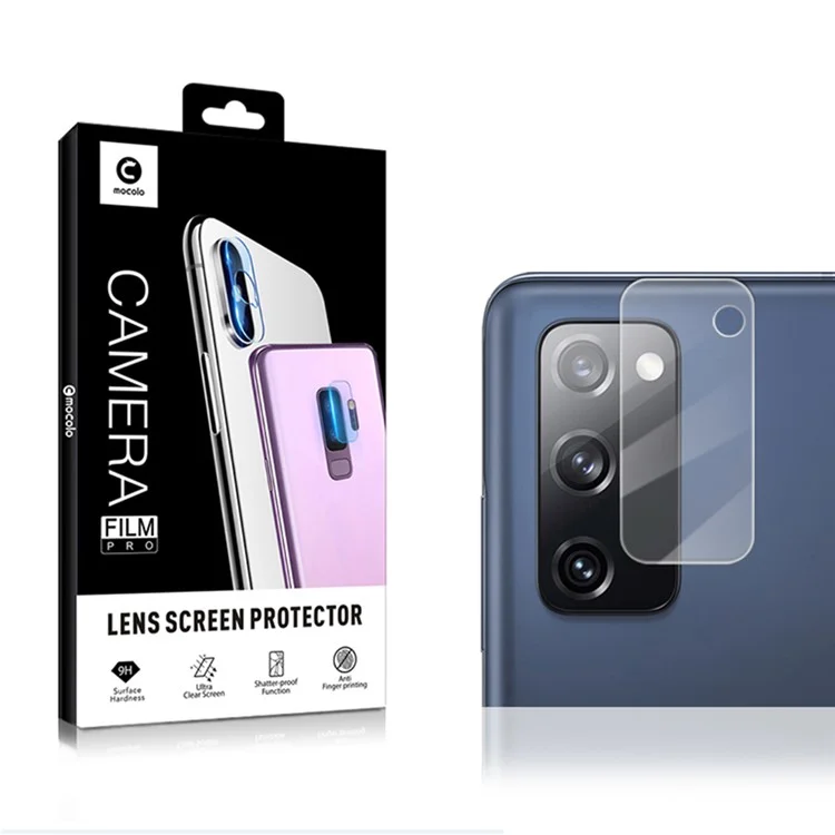 Protecteur d'objectif de caméra MOCOLO pour Samsung Galaxy S20 FE/S20 Fan Edition/S20 FE 5G/S20 Fan Edition 5G/S20 Lite/S20 FE 2022, protection d'objectif de caméra en verre trempé HD transparent