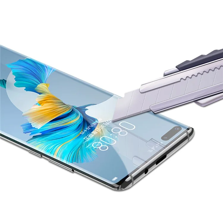 MOCOLO 3D Curved [UV Light Irradiation] Tempered Glass UV Film para la Pantalla del Huawei Mate 40 Pro