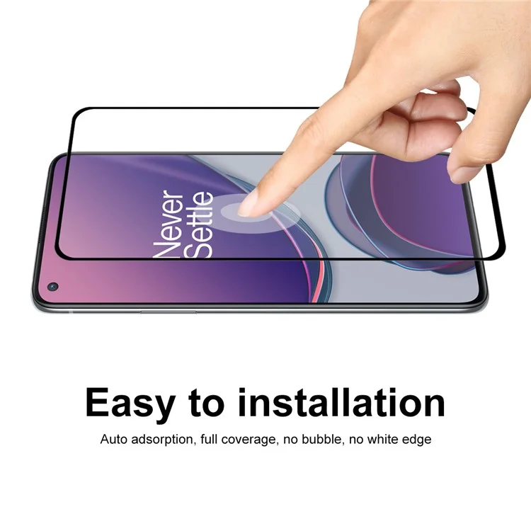 2Pcs / Set ENKAY HAT PRINCE 0.26mm 9H 2.5D Full Glue Full Screen Coverage Tempered Glass Screen Protector for OnePlus 8T / 8T+ 5G