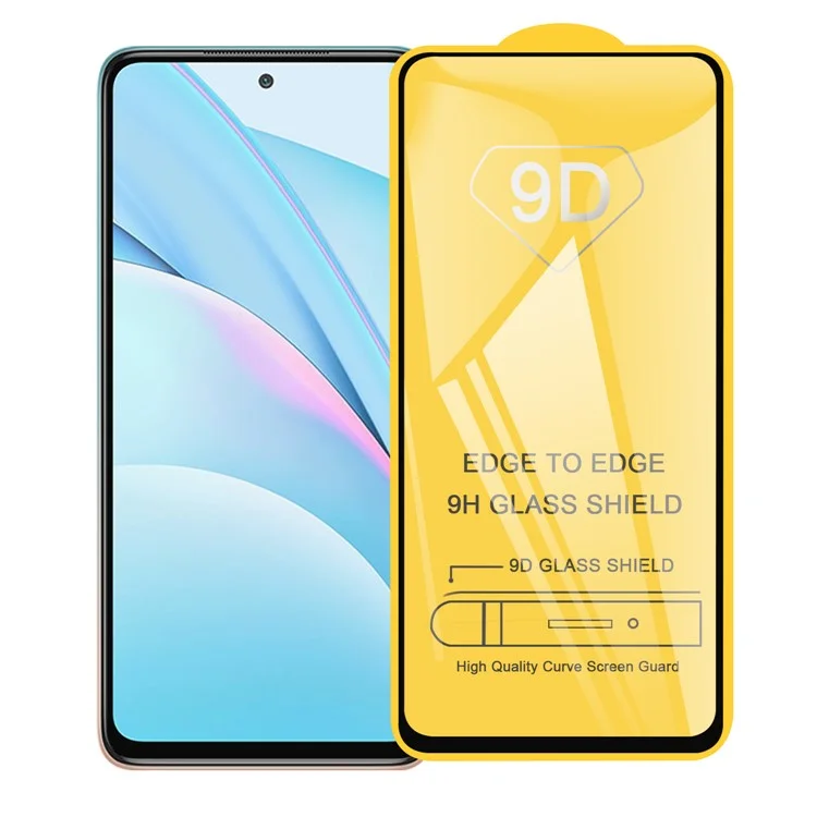 Película Protectora De Cristal De Cristal De Pantalla Completa 9D Curva (pegamento Lateral) Para Xiaomi MI 10T Lite 5G