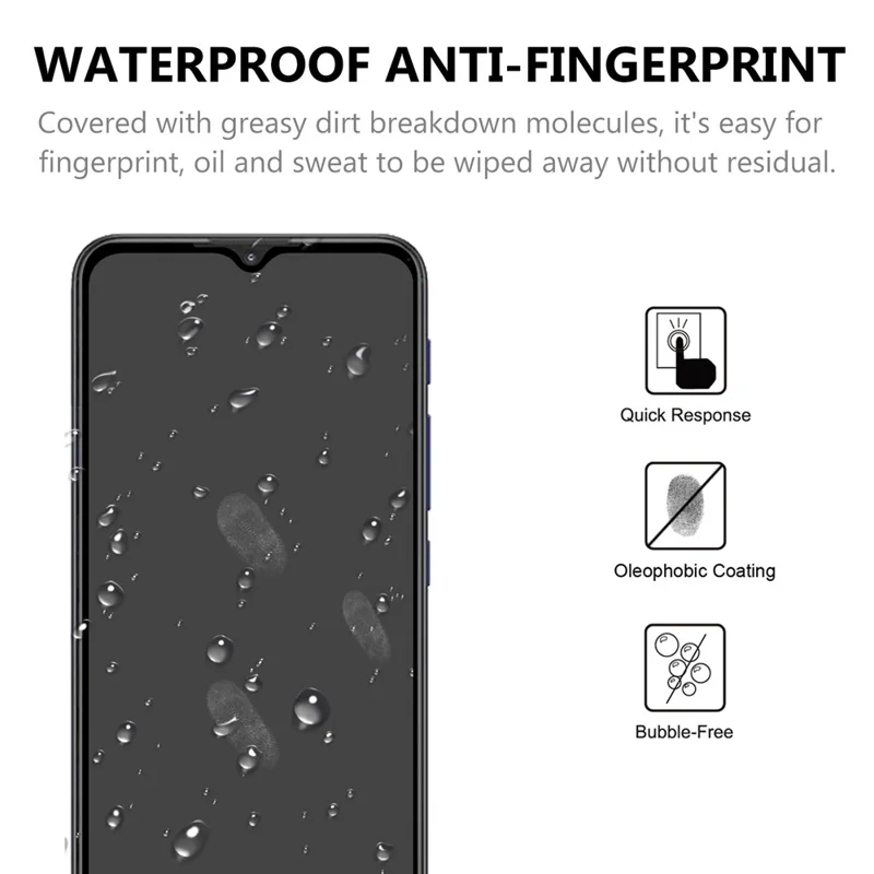 Full Coverage Tempered Glass Screen Guard Film (Full Glue) for Motorola Moto G9 Play