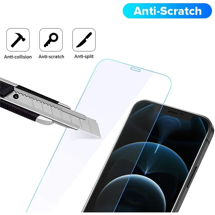 2,5D Arc Edge 9H Panzerglas-Bildschirmschutz mit Rückfilm für iPhone 12 mini