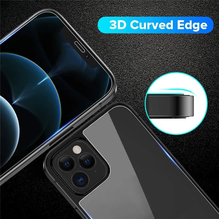 2.5D Arc Edge 9H Protector de Pantalla de Vidrio Templado Con Película Posterior Para Iphone 12 Mini