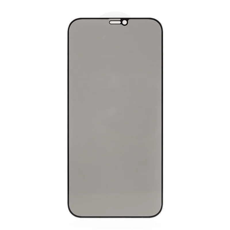 Full Screen Silk Printing Anti-spy Tempered Glass Protector Film (Side Glue) for iPhone 12 Pro Max