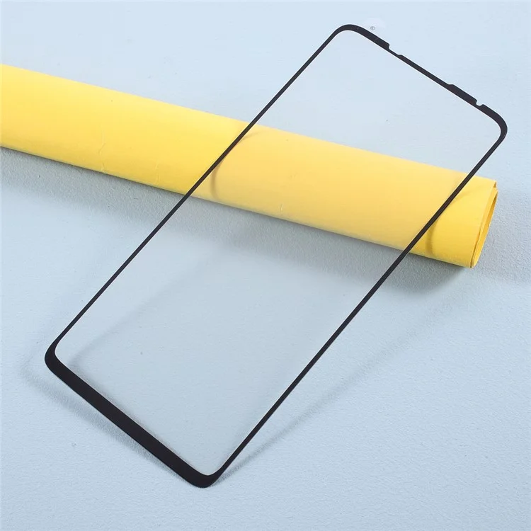 Pellicola protettiva in vetro temperato con stampa in seta a copertura completa (colla completa) per Motorola Moto G9 Plus