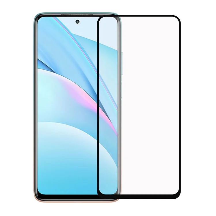 Protecteur d'écran en verre trempé à pleine colle et à couverture intégrale pour Xiaomi Mi 10T Lite 5G