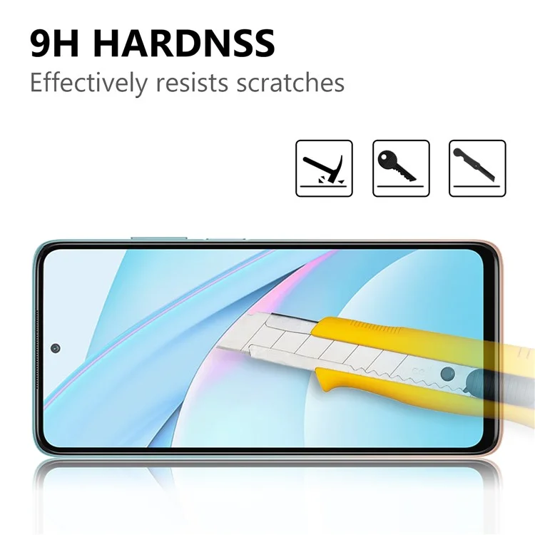 Protecteur d'écran en verre trempé à pleine colle et à couverture intégrale pour Xiaomi Mi 10T Lite 5G
