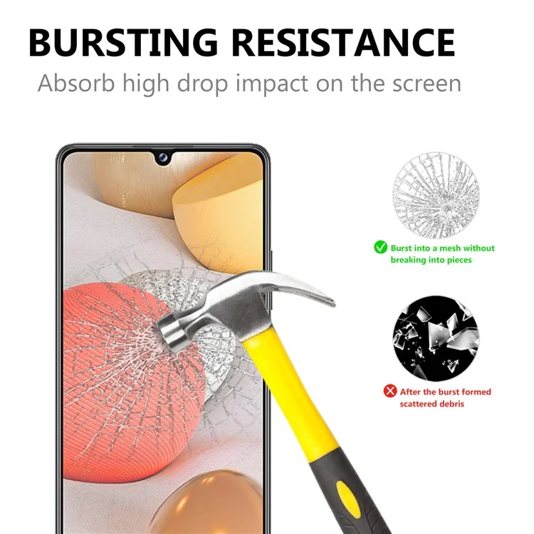 Pour Samsung Galaxy A42 5G Full Glue Full Cover Tempered Glass Screen Protector with Black Edges