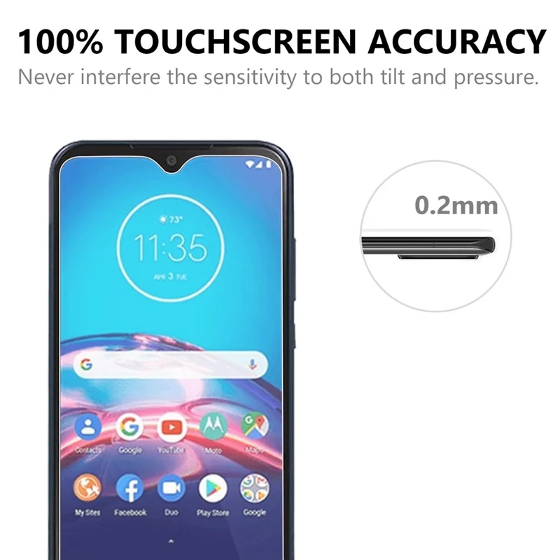 2.5D Arc Edge Tempered Glass Screen Protector Film for Motorola Moto E7