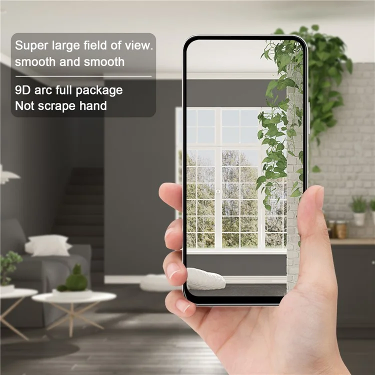Full Covering 9D Tempered Glass Screen Protection Film (Side Glue) for Realme 7