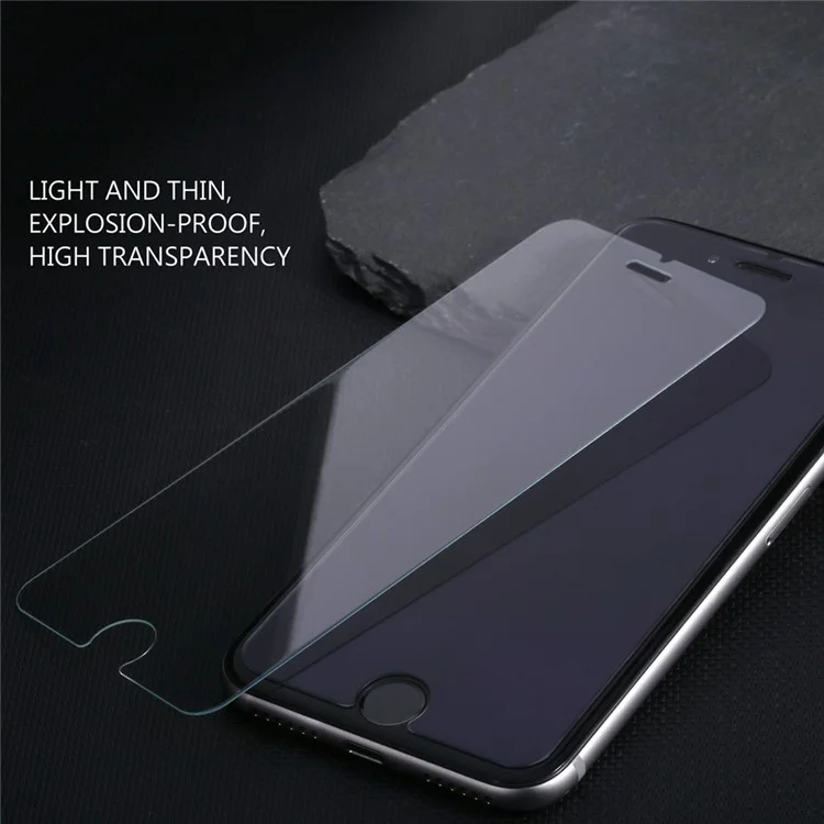 BASEUS 0.2mm HD Full Glue Tempered Glass Protector Film for iPhone 8/7 Arc Edge - Transparent