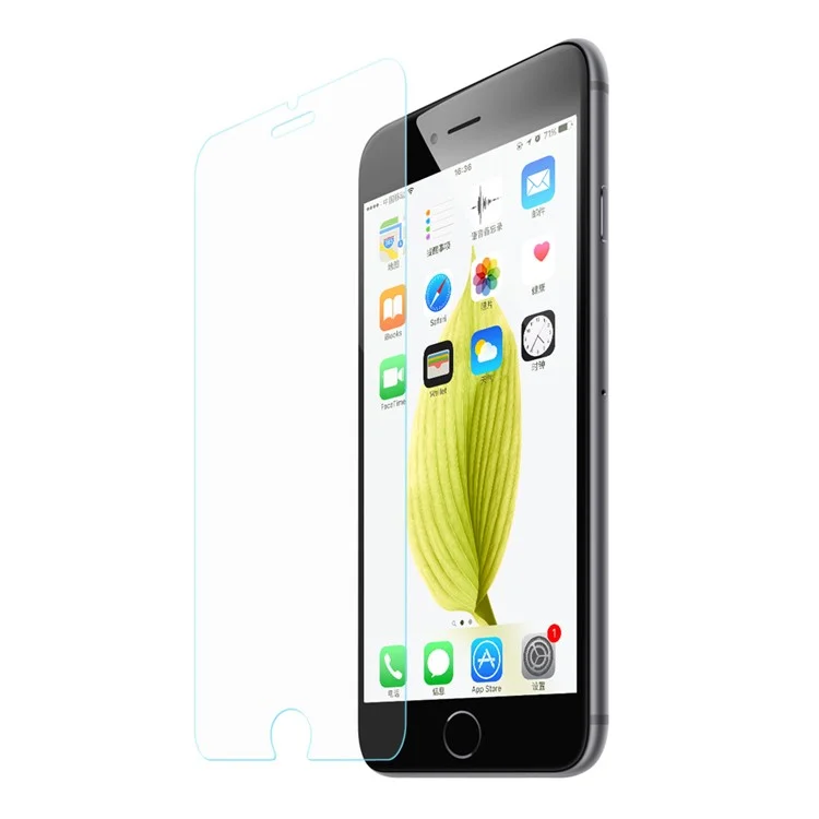 BASEUS 0.2mm HD Full Glue Tempered Glass Protector Film for iPhone 8/7 Arc Edge - Transparent