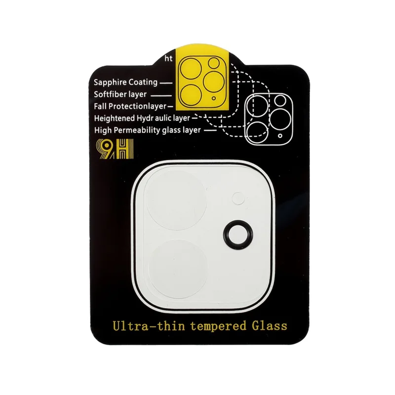9H Hardness Full Coverage Ultra-thin Tempered Glass Camera Lens Protector for iPhone 12