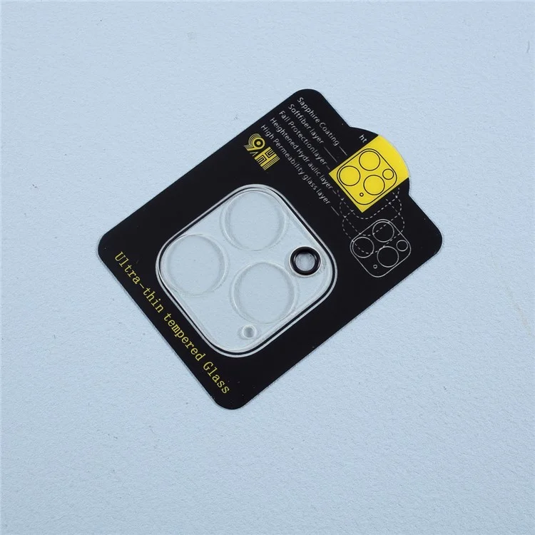 Protector de Lente de Cámara de Vidrio Templado Ultrafino de Cobertura Total con Dureza 9H para iPhone 12 Pro Max