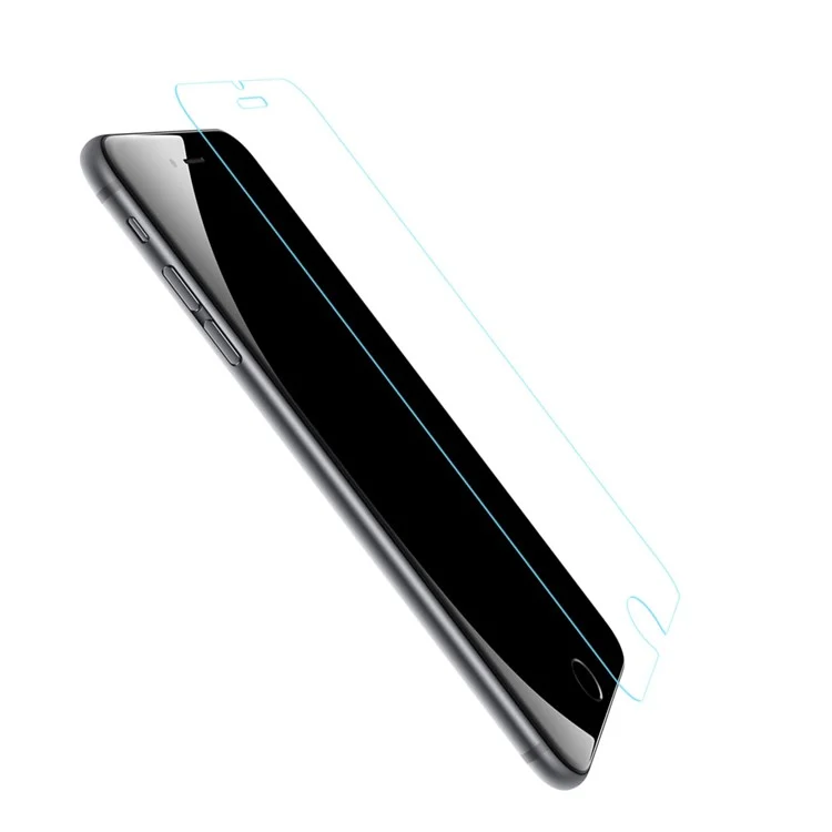 BASEUS 0.2mm HD Full Glue Tempered Glass Guard Film for iPhone 8 Plus/7 Plus Arc Edge - Transparent
