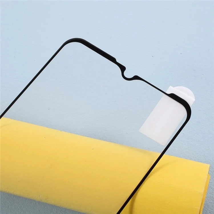 Full Coverage Silk Printing Tempered Glass Screen Protective Film (Full Glue) for Motorola Moto G9 (India) / Moto G9 Play