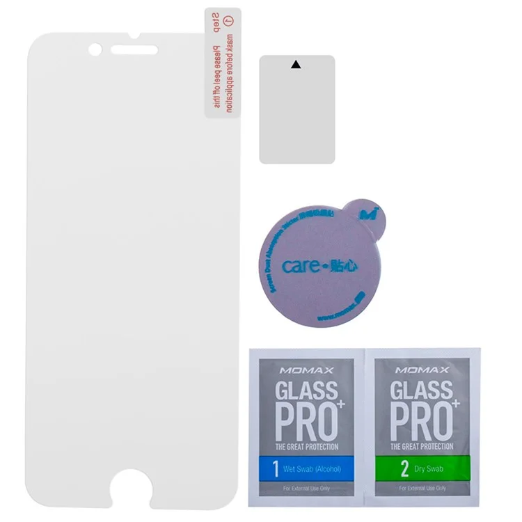 MOMAX Glass Pro+ AIR Nanometer Tempered Glass Screen Protector for iPhone 8/7 9H 0.2mm