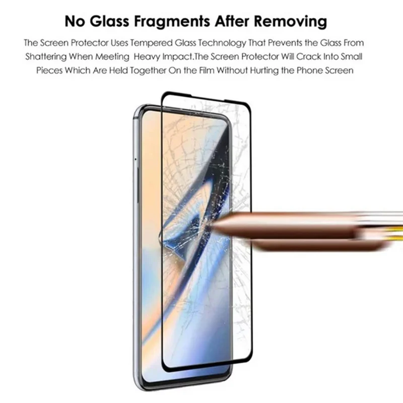 Full Coverage Tempered Glass Screen Protective Film (Full Glue) for OnePlus Nord N100