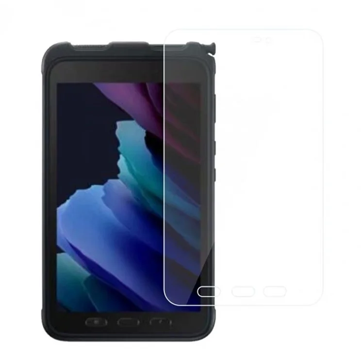 0.3mm Anti-explosion für Samsung Galaxy Tab Active 3 Clear Tempered Glass Bildschirmschutz Arc Edge