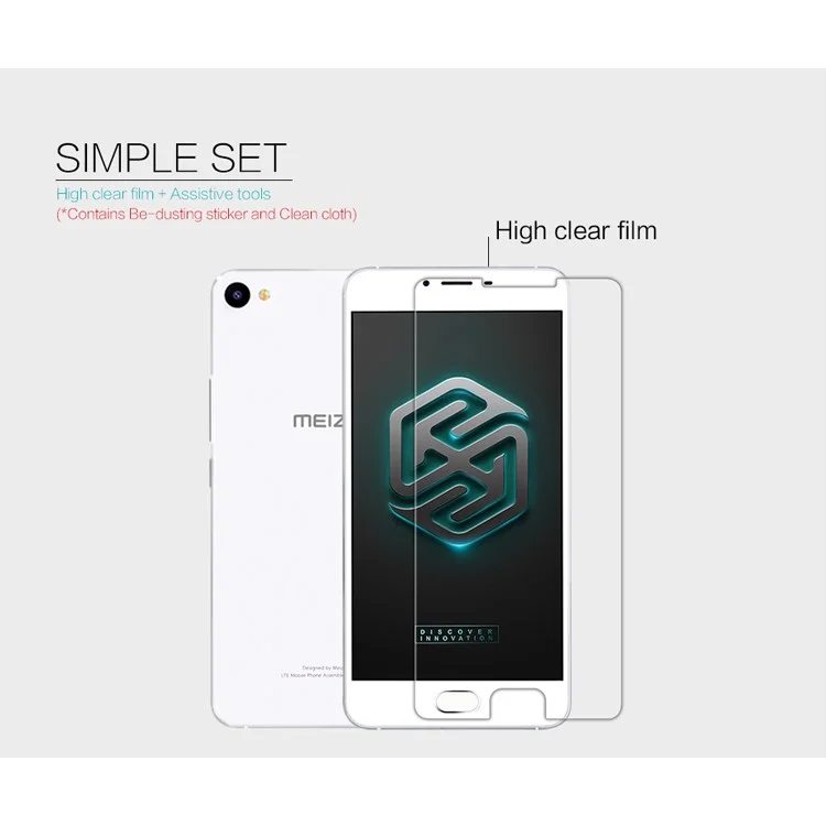 NILLKIN Anti-fingerprint HD Clear LCD Screen Protector for Meizu Blue Charm U20