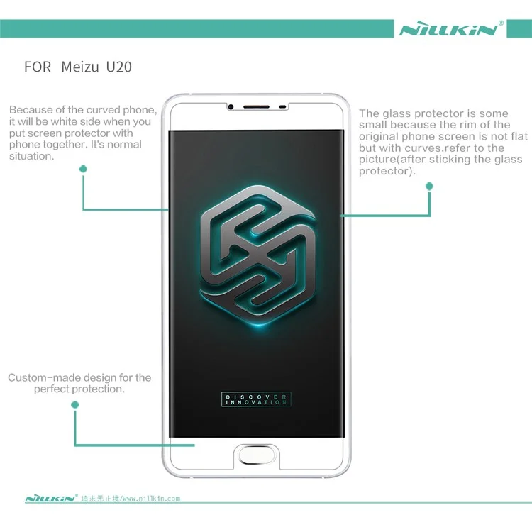 NILLKIN Anti-fingerprint HD Clear LCD Screen Protector for Meizu Blue Charm U20