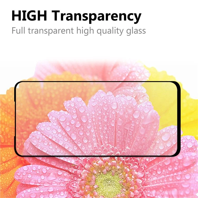 Protector de pantalla de vidrio templado para OnePlus Nord N10 5G, borde negro de cobertura total Ultra HD Clear Full Glue Film