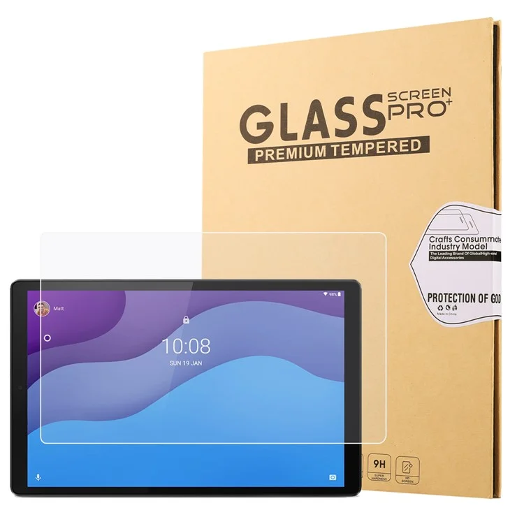 Film en verre trempé Écran bouclier 2,5D Arc Edge pour Lenovo Tab M10 HD Gen 2 TB-X306 [Ultra Clear] [Anti-explosion]