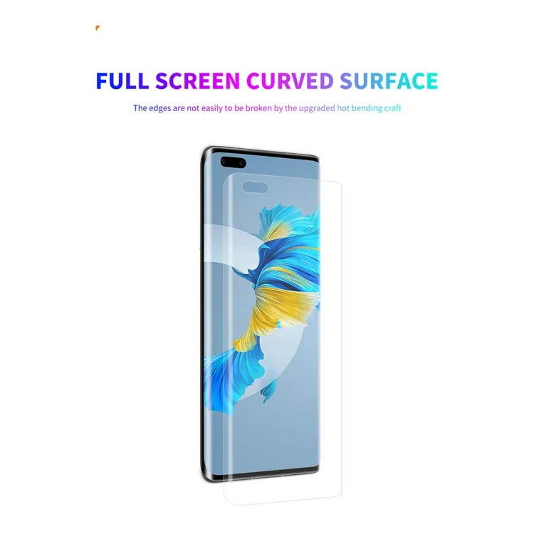 Enkay Hat Prince 3D Arc Edge Cobertura Completa Filme de Tela de Vidro Temperado Para Huawei Mate 40 Pro/Mate 40 Pro Plus/Mate 40 RS Porsche Design