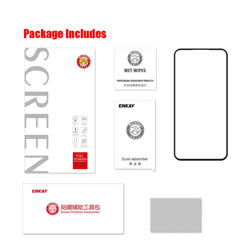 ENKAY Hat-Prince Arc Edge Tempered Glass Film for iPhone 11 Pro Max/iPhone XS Max 6.5 inch