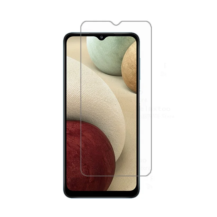 0,3 mm gehärteter Glasschutzfolien-Bildschirmschutz, Bildschirmschutzfolie mit abgerundeten Kanten für Samsung Galaxy A12