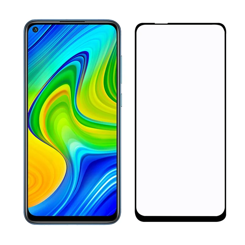 Full Screen Tempered Glass Screen Protector Film (Full Glue) for Xiaomi Redmi Note 9 5G