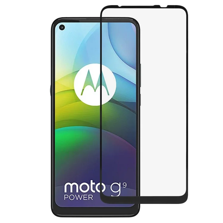Silk Print HD Vidro Temperado Protetor de Tela Colagem Completa Cobertura Total para Motorola Moto G9 Power