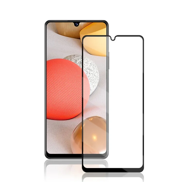 Protecteur d'écran en verre trempé Mocolo à revêtement intégral pour Samsung Galaxy A42 5G - Noir