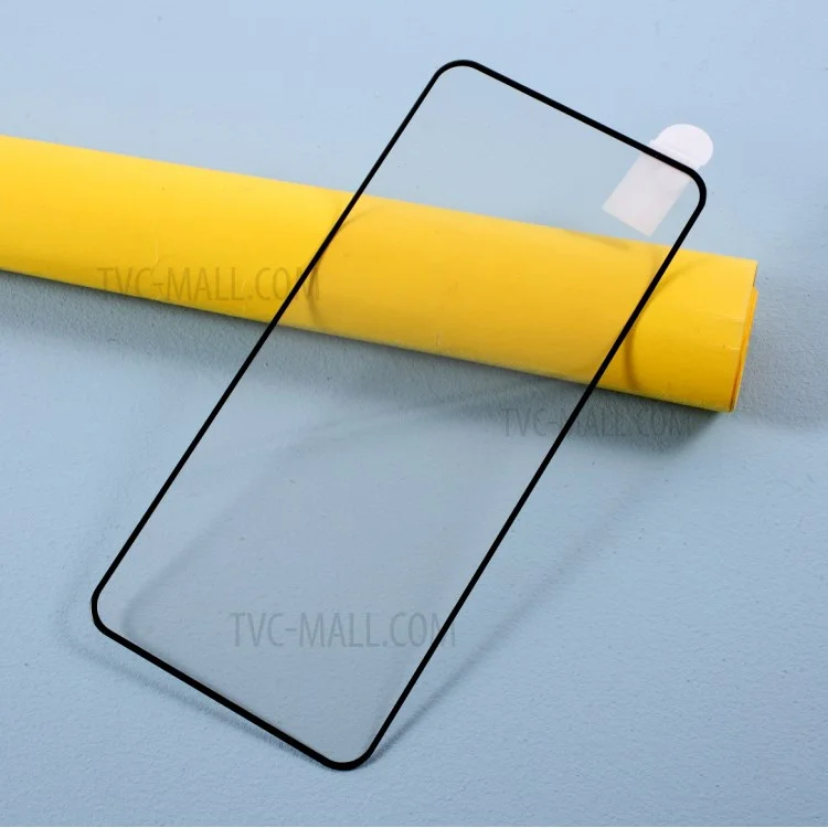 Full Coverage Screen Shield for Xiaomi Poco X3 Silk Printing Tempered Glass Protector (Full Glue)
